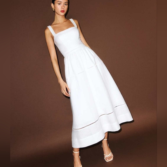Reformation Everett Linen Dress